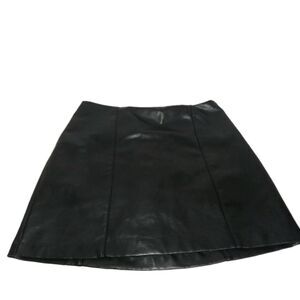 Abercrombie & Fitch Skirt Size Small Faux Leather Mini With Built-in Shorts